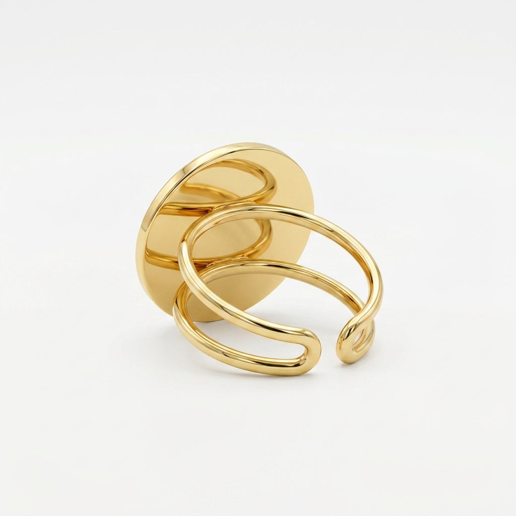 Bague avec céramique revalorisée
