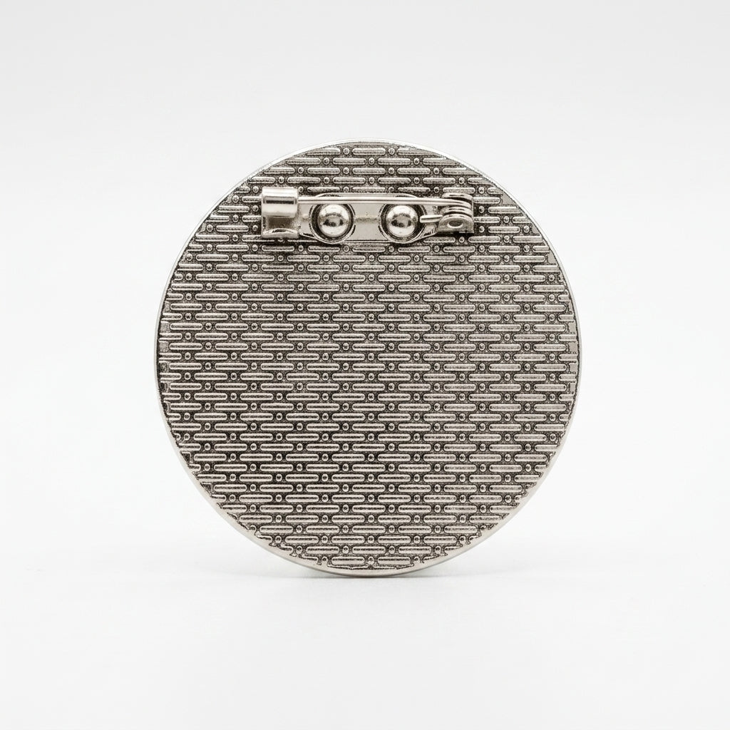 Broche motif en céramique revalorisée