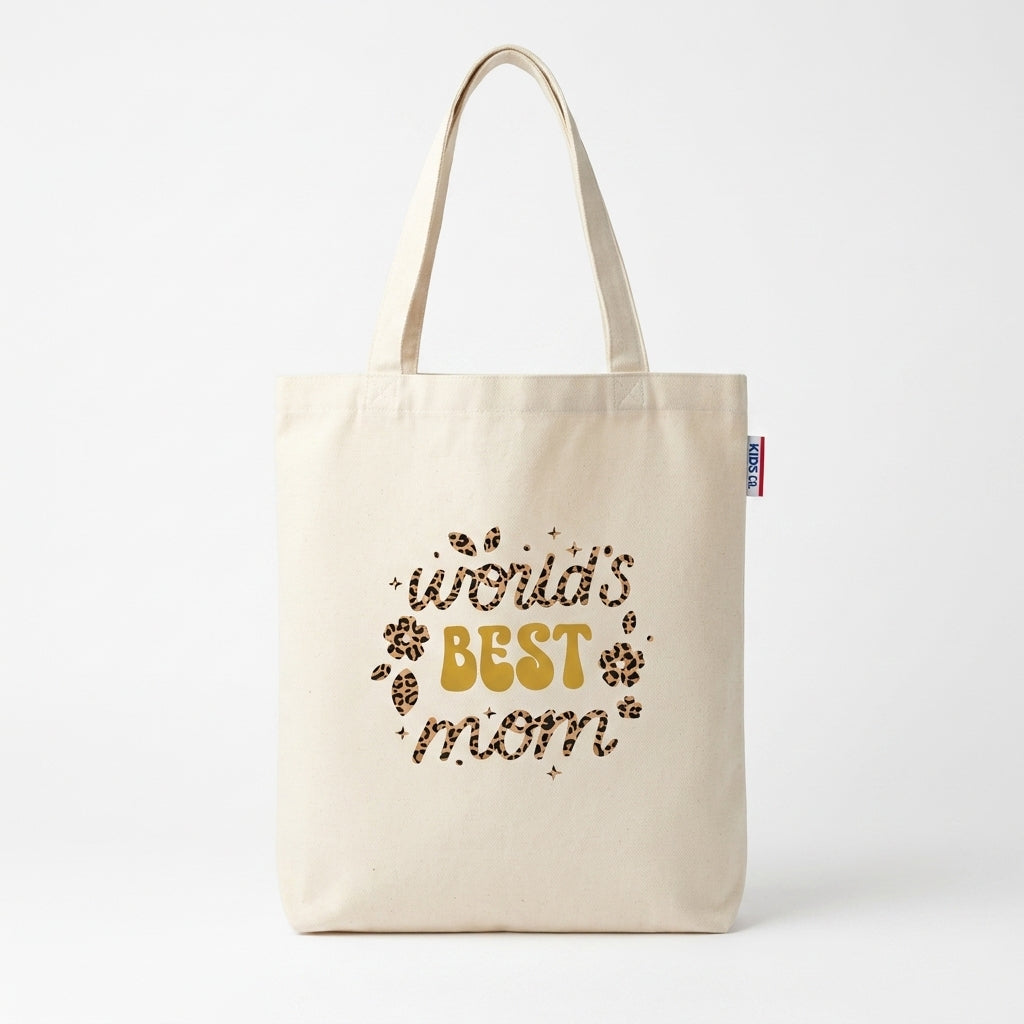 Tote-bag écru avec soufflet - Best Mom