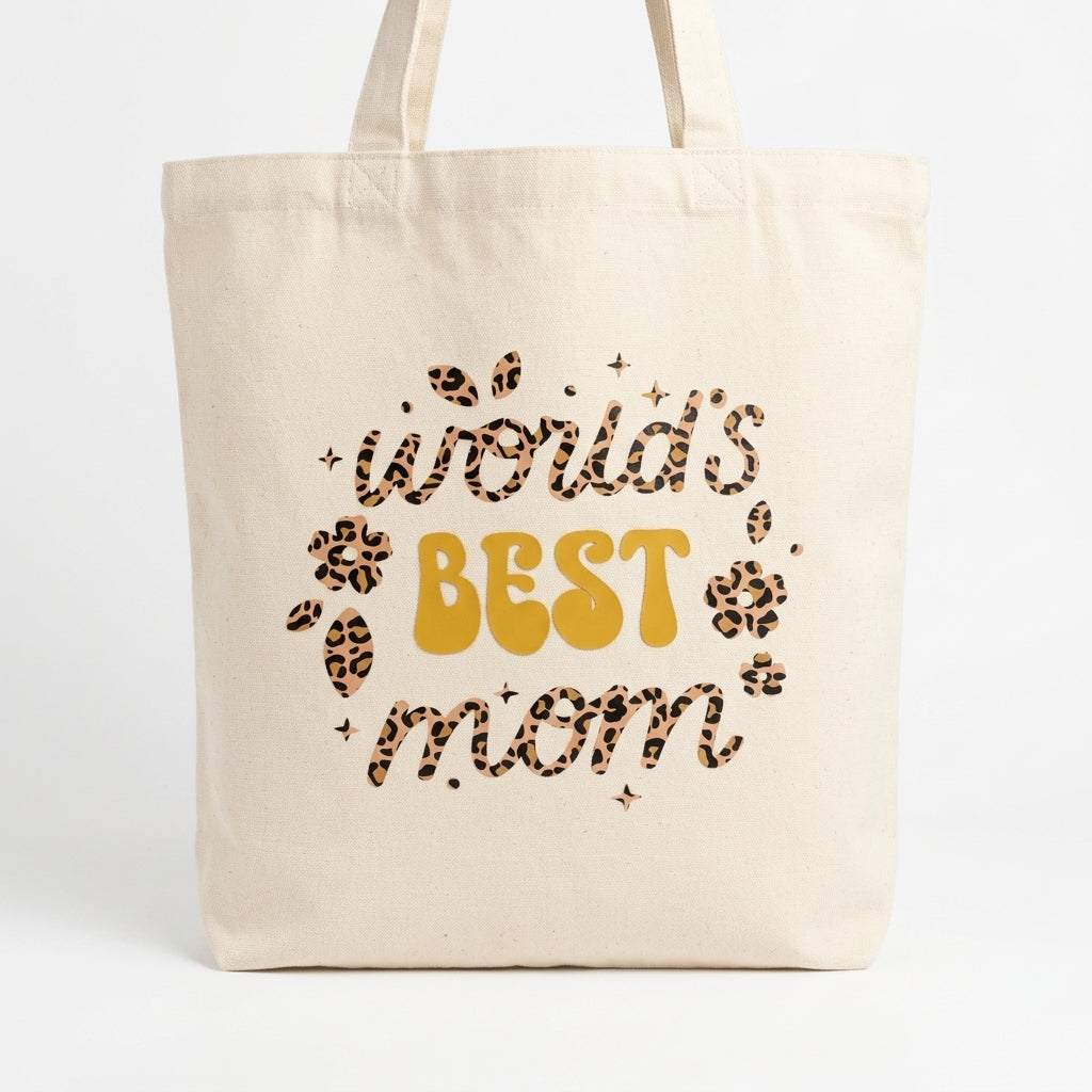 Tote-bag écru avec soufflet - Best Mom